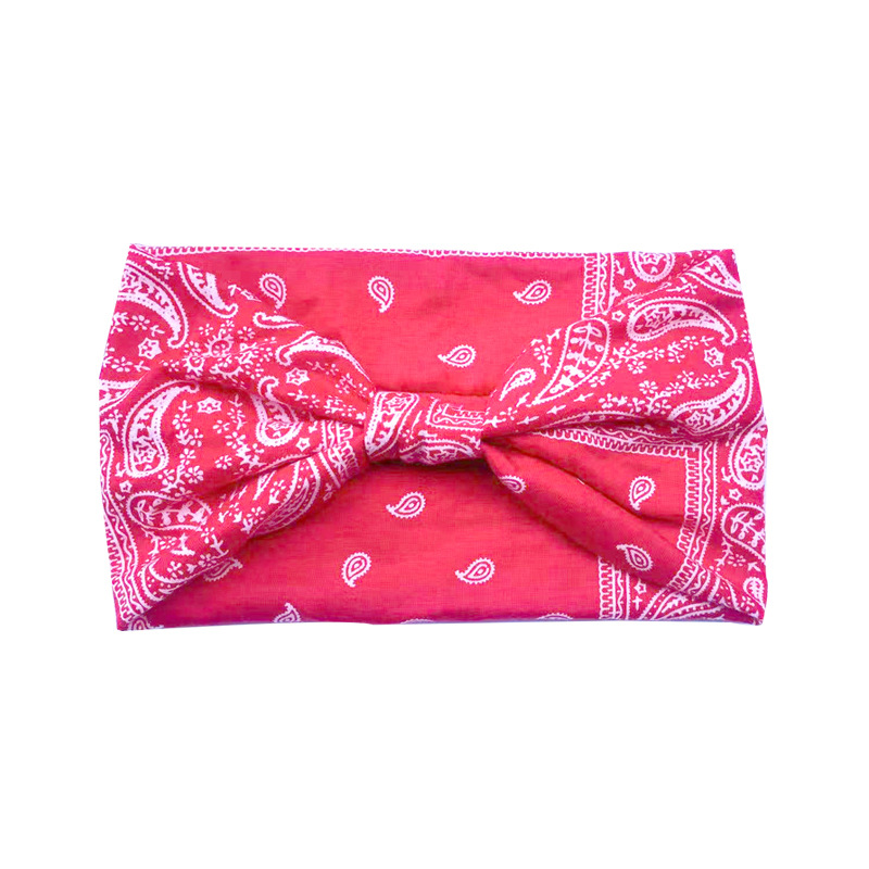 Diademas anchas retorcidas para mujer, turbante Extra grande, diadema de entrenamiento, bandas para el cabello de Yoga a la , accesorios para el cabello gruesos trenzados bohemios: Rojo