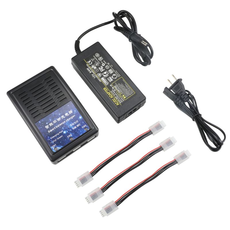Cargador inteligente 3 en 1 para cuadricóptero, cargador de batería para FIMI A3 RC: Type Plug US