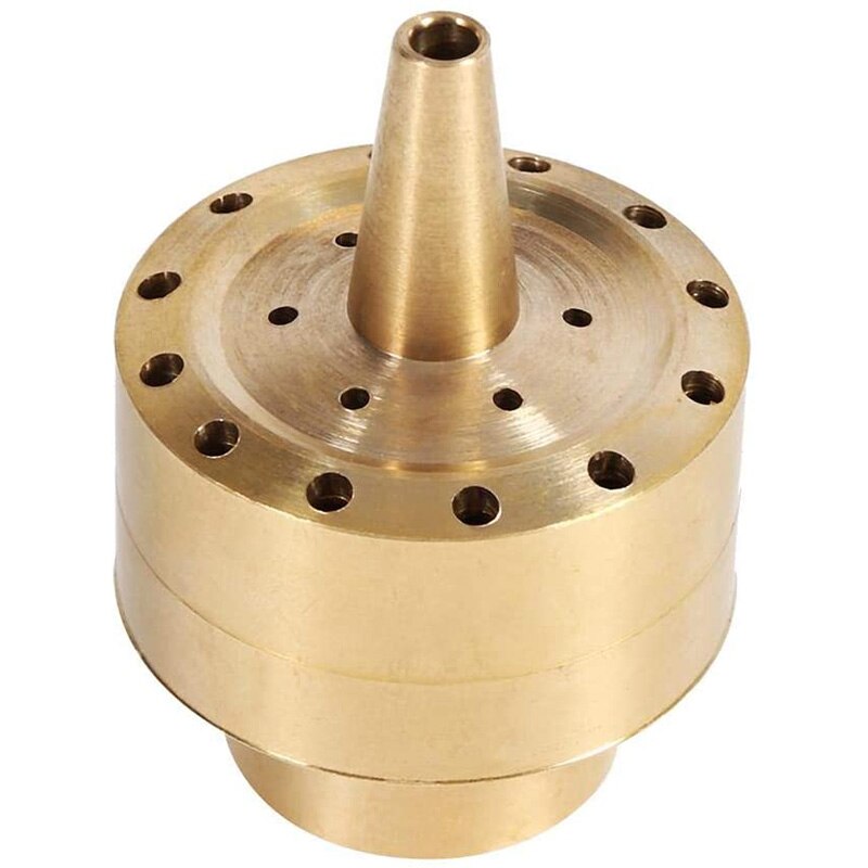 Fountain Nozzle Heads,Brass Column Multi Direction Jet Pond Fountain Water Spray Sprinkler Head Garden(3/4 inch): Default Title