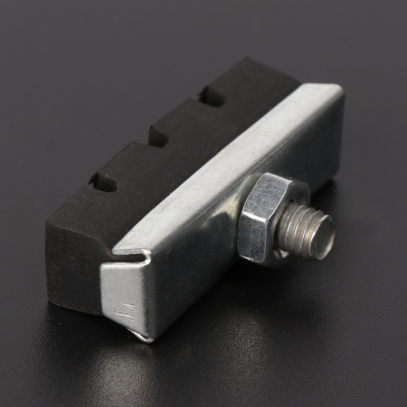 1 par de pastillas de freno en V para bicicleta, zapatos de goma, bloques negros, piezas de Ciclismo de seguridad duraderas, accesorios para bicicleta de carretera MTB