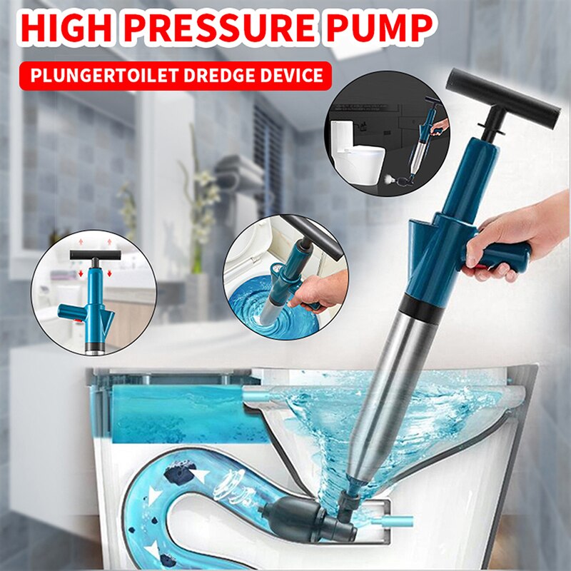 1Set Toilet Plungers High Pressure Drain Plunger Multi-Functionl Sinks Floor Drain Pipe Plunger Dredge for Bathroom Pipe Plunger