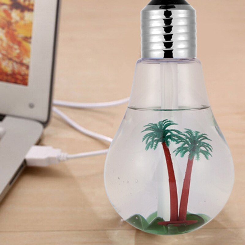 Humidificador de bombilla LED de segunda generación, pulverizador desodorante de Color, , USB, para hogar y oficina, atomizador ligero nocturno