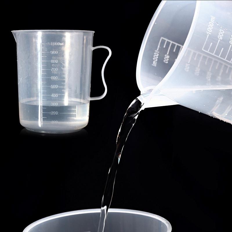 20ml/30ml/50ml/300ml/500ml/1000ml Clear Plastic Graduated Measuring Cup for Baking Beaker Liquid Measure Jug Cup Container