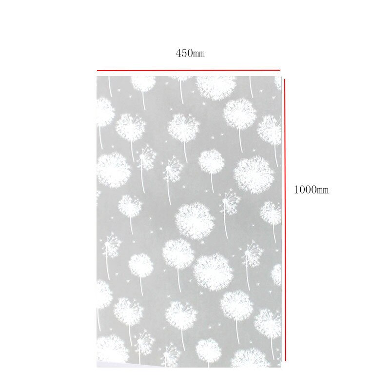 Opaque Privacy Bathroom Stickers Static Glass Window Home Decor PVC Wide Window Cover Stickers Office Bathroom Glass Film: G203086C