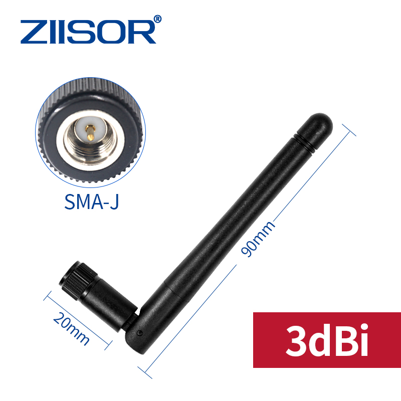 Antena LoRa de 868 MHz, antenas masculinas omnidireccionales meshtásticas RP SMA, Mini antena de 868MHz para módulo inalámbrico, antena plegable: Azul