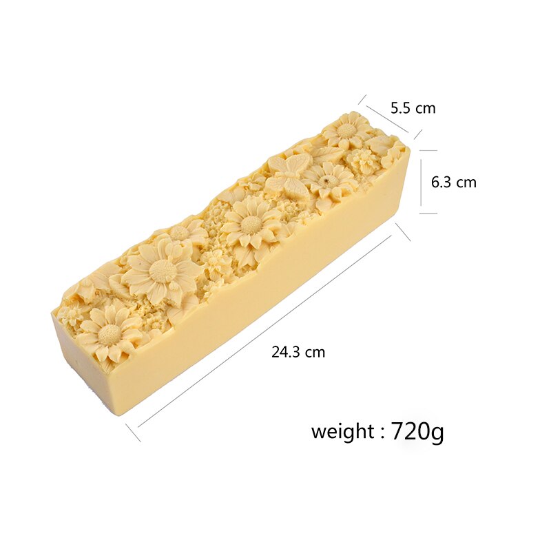 Nicole Zeep Mold Flexibele Siliconen Liner Mould Met Houten Doos En Reliëf Mat Diy Handgemaakte: D0020