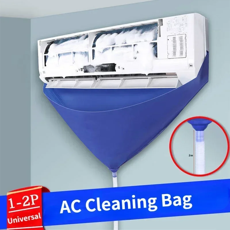 Bolsa de limpieza de aire acondicionado de 93cm, bolsa de drenaje impermeable para lavar, Kit de limpieza de aire acondicionado, herramientas de limpieza de aire acondicionado para el hogar