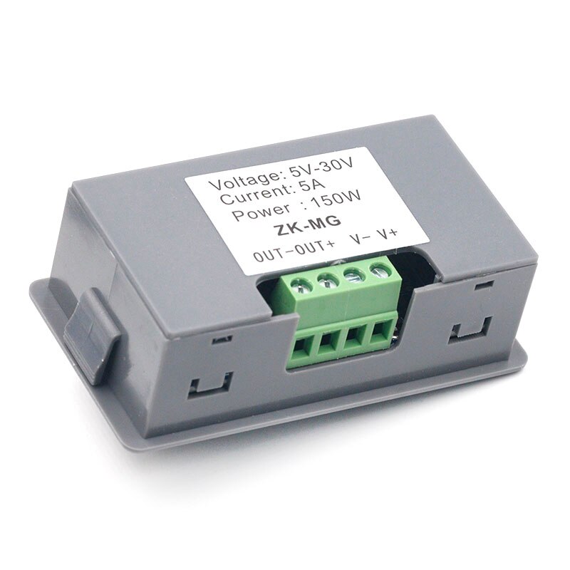 DC 5V~30V 12V 24V 5A DC Motor Speed Controller PWM Adjustable Speed Digital Display Encoder Duty Ratio Frequency MAX 15A 150W
