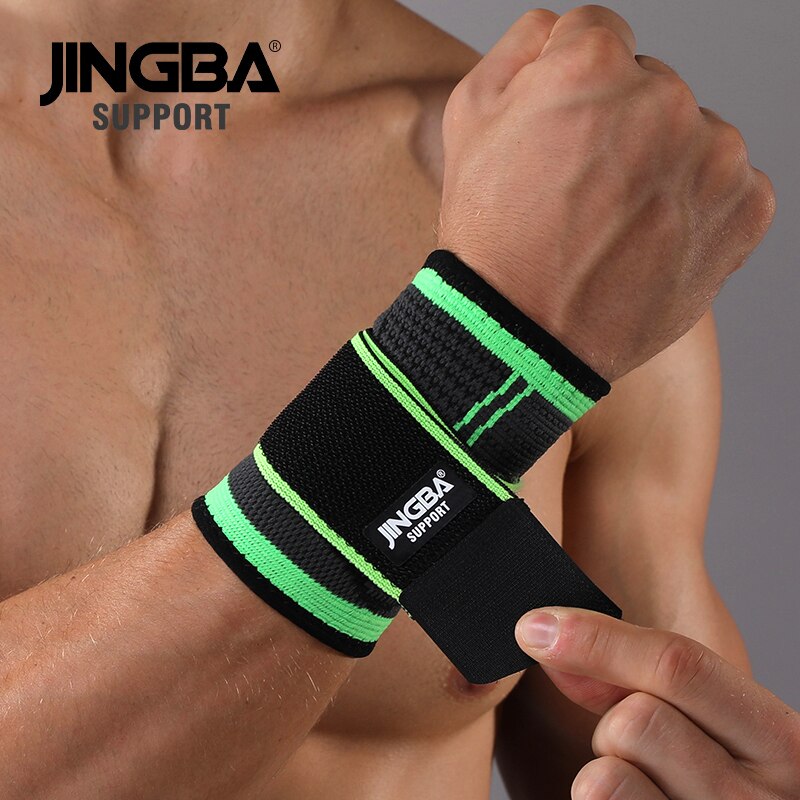 JINGBA UNTERSTÜTZUNG Neue 1PCS Nylon knie protector + armband Unterstützung + knöchel unterstützung + basketball knie pads Tennis badminton Klammer