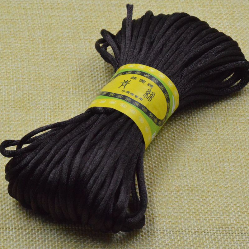 20 Meter Gevlochten Macrame Touw Zijde Macrame Koord Touw Draad Draad Nylon Koord Diy Voor Maken Chinese Knoop Armbanden Rat staart Koord: Laser Bright