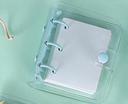 Kawaii Mini Loose- Leaf Notebooks 3 Holes Dairy Paper Refills Spiral Binder Planner Cute Pager Dairy Weekly To Do Planner: Red