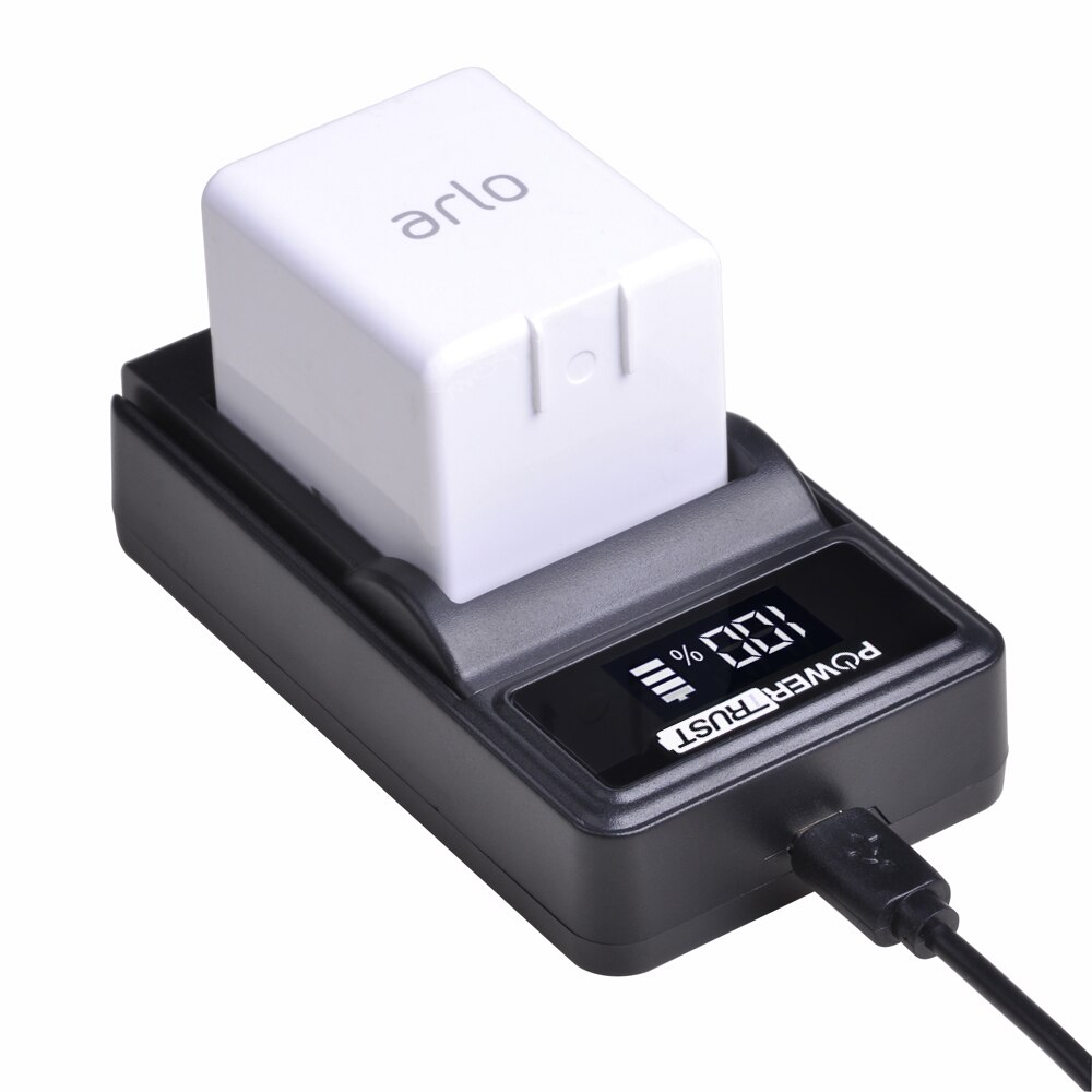 PowerTrust LED USB Charger for Arlo Pro Arlo Pro 2 Arlo Security Light and Arlo Go Rechargeable Battery VMA4410
