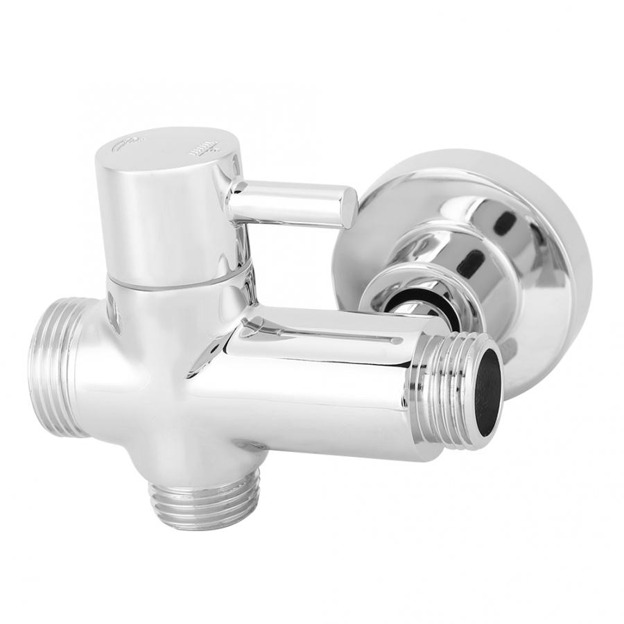 Shower Diverter Valve G1/2" Wall Mounted Bathroom Shower Head Diverter Separator with Base Accessories