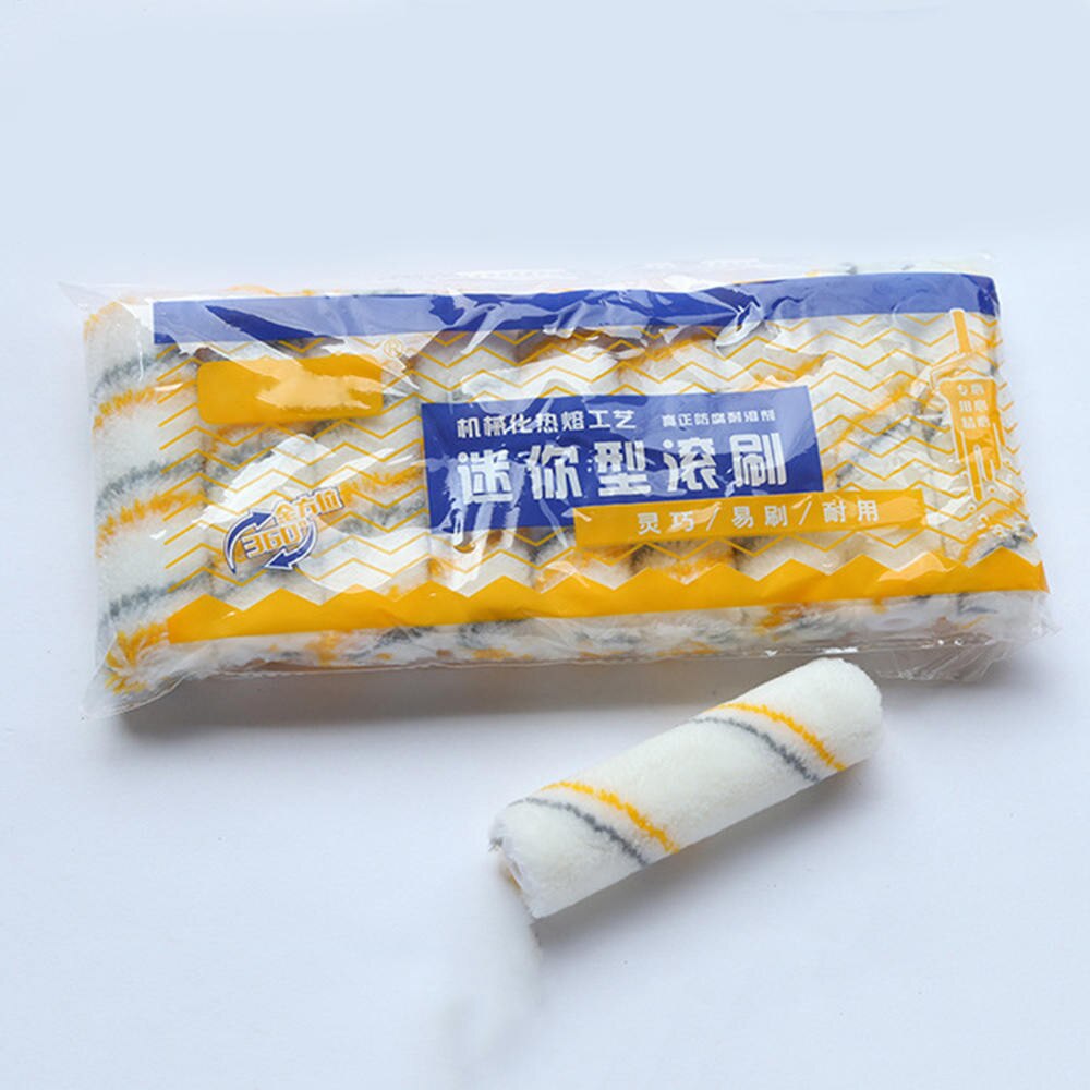 20pcs 4 inch Craft Paint Foam Rollers Decorative Corner Roller Brush Sponge Paint Roller Sleeves Decorating Painting Tool Sets