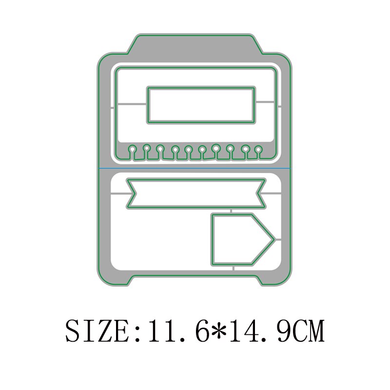 Lucky Goddess Craft Metal cutting dies Mini file folder Scrapbook paper craft knife mould blade punch stencils dies: Default Title