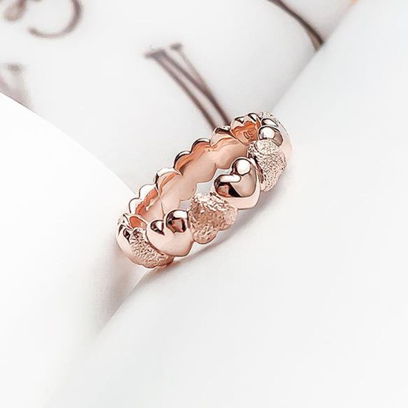 Originele 925 Кольцо Zilver Pan Ring Creatieve Frosted Rose Gold Pan Ring Voor Vrouwen Wedding Party Mode-sieraden