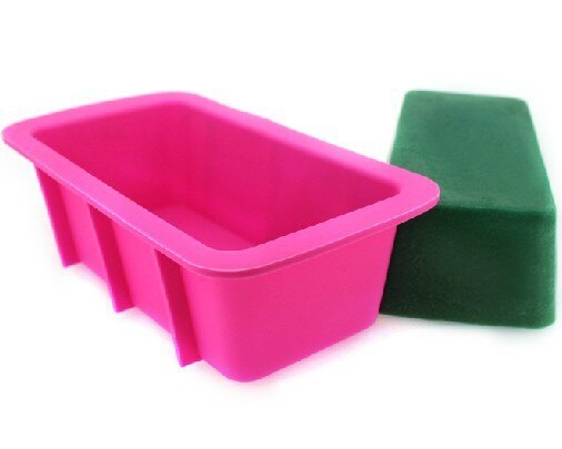 Rechthoekige siliconen bakvorm, siliconen zeepvorm, cakevorm, handgemaakte zeepvorm, broodvorm, zeepvorm, bakvorm