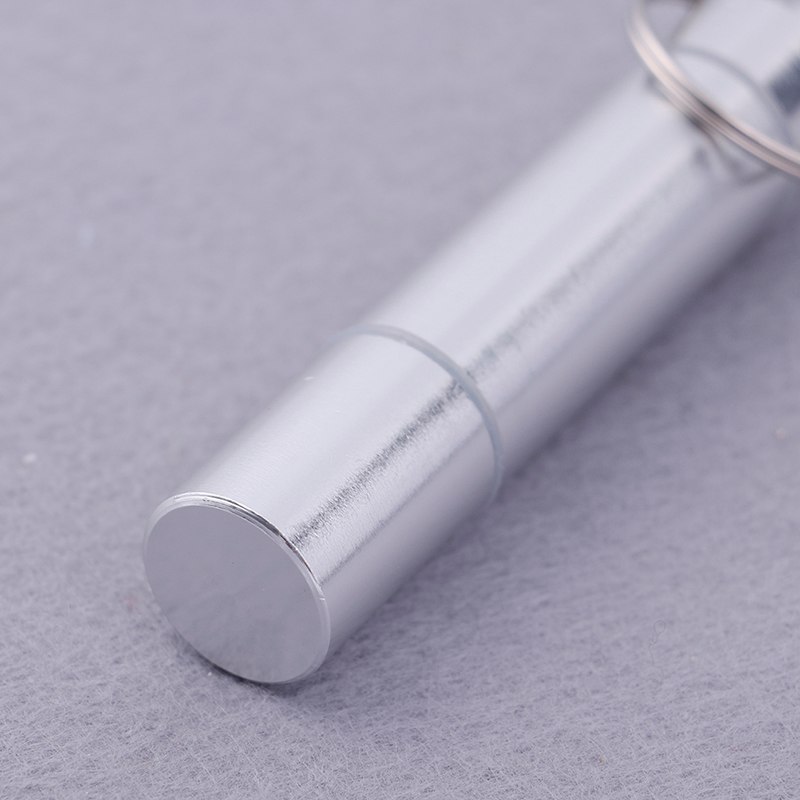 Vattentät kapselform pillerfodral i aluminium nyckelring utomhusficka pillerhållare behållare delikat tätning medicinförpackning
