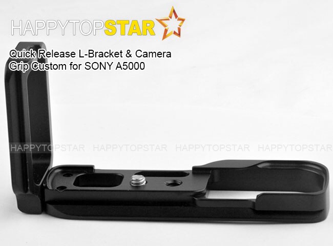 L Placa de Base de Liberação Rápida Da Câmera Titular Bracket Mão Montagem aderência Para SONY A5000 a5000 Arca Swiss RRS kirk Wimberley Markins
