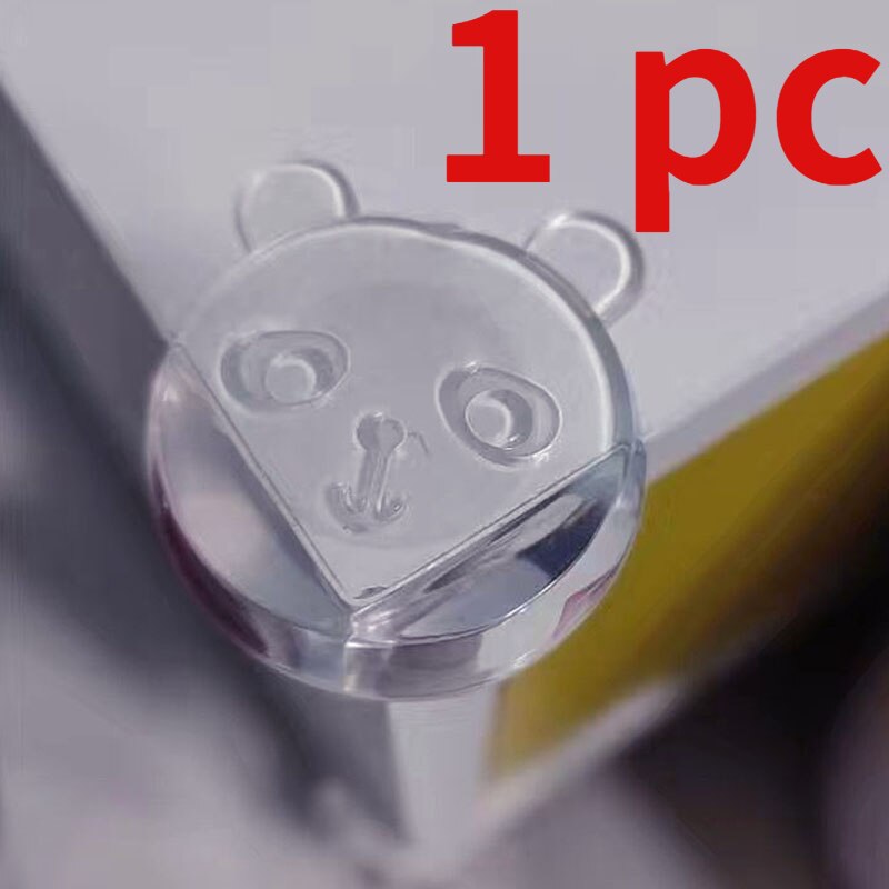 Baby Baby Bescherming Hoek Bescherming Strip Guards 1M Transparant Tafel Rand Meubels Hoekbeschermers Soft Pvc Bumper: 1pc Bear