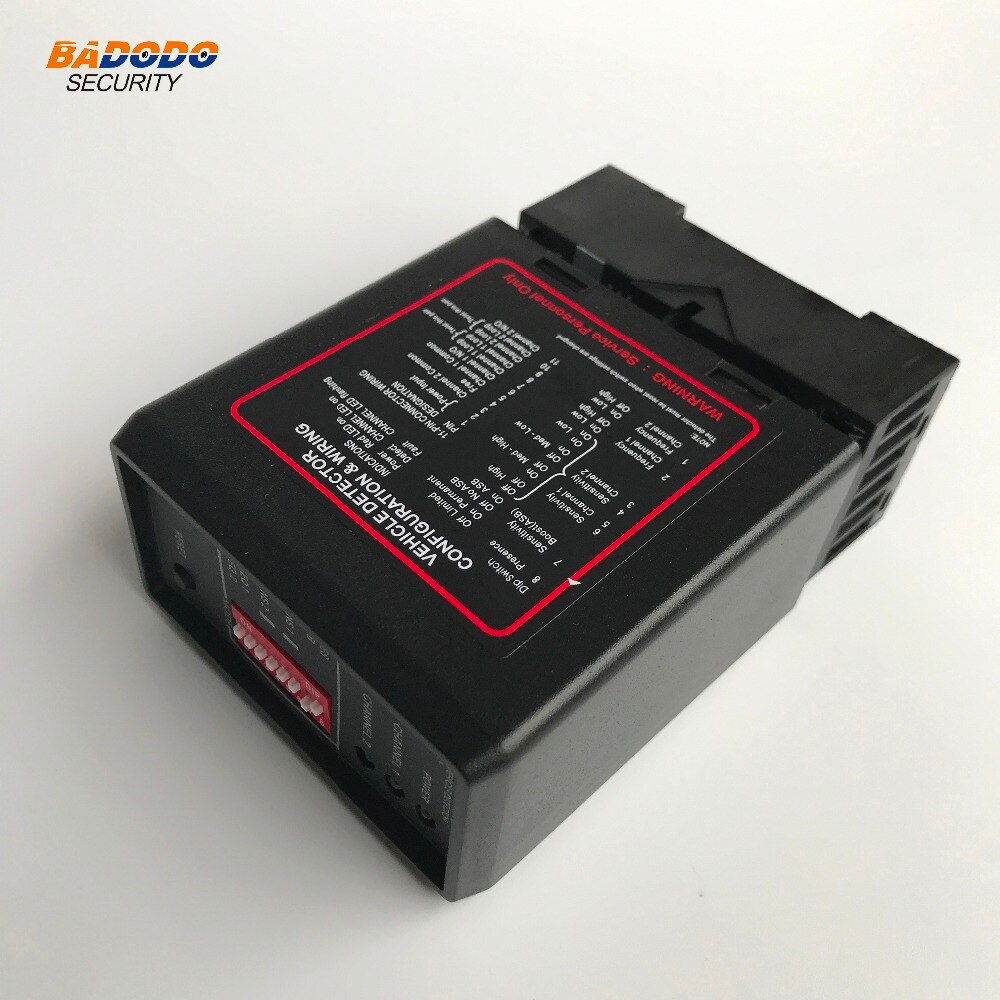 Detector de bucle de doble canal AC110V o 220V con bobina de bucle de 50m de 0,75mm para control de acceso de estacionamiento de coches