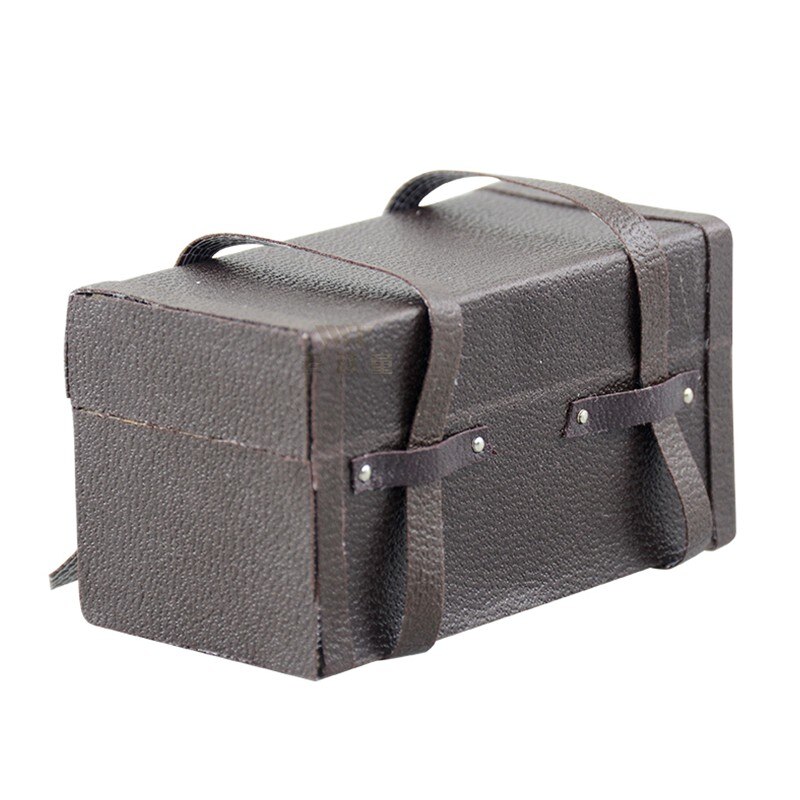 RC cars decoration miniature leather suitcase luggage case DIY accessory for radio control 1/10 car truck crawler SCX10 KM2 TRX4