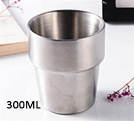 Nespresso kopper pixie espresso dobbel 304 rustfritt stål termo kapsel krus kaldt vann øl krus dobbel kaffe melk te juice kopp: 2