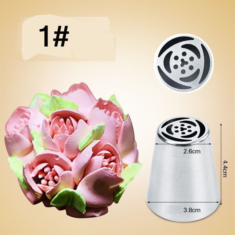 LIMITOOLS Russische DIY Gebak Cake Icing Piping Decorating Nozzle Tips Bakken Gebak Tool: Style 1