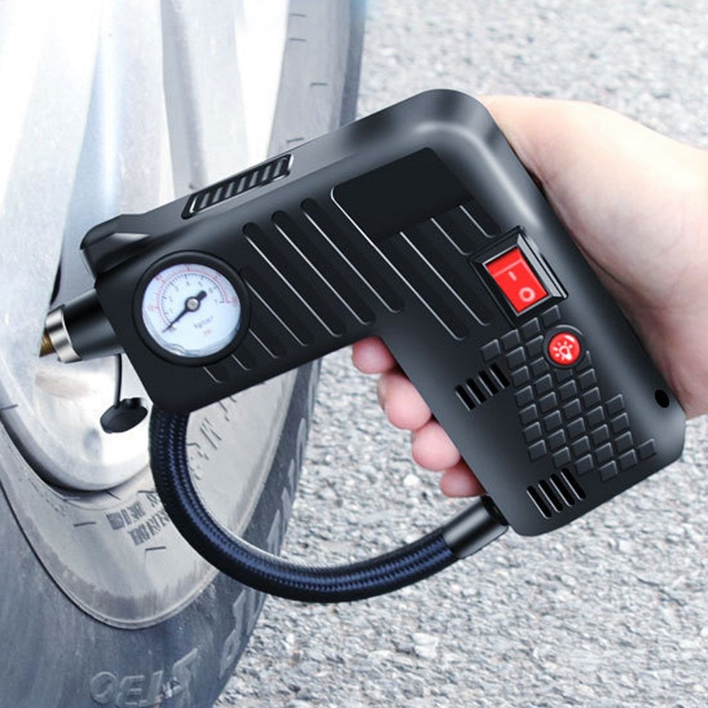 Portable Air Compressor Electric Auto Car Bike Tire Inflator Pump 12V Auto Tyre Pumb High Pressure Air Inflator Pump Compress