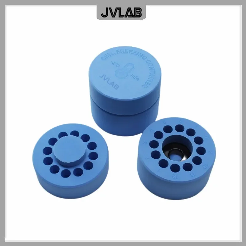 Cell Freezing Container Cryopreservation Procedure Gradient Cooling Box Liquid Nitrogen Tank Sample Resuscitation Tool 2mL*12