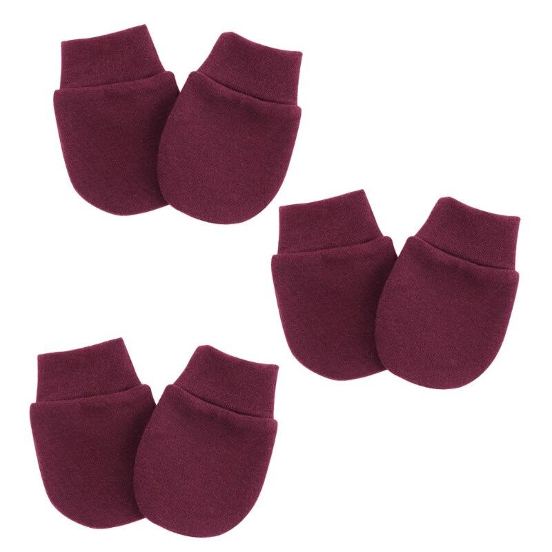 3 Pair/set Baby Cotton Mitten Newborn Anti-eat Hand Anti-Grab Face Protect Glove Baby Mitten