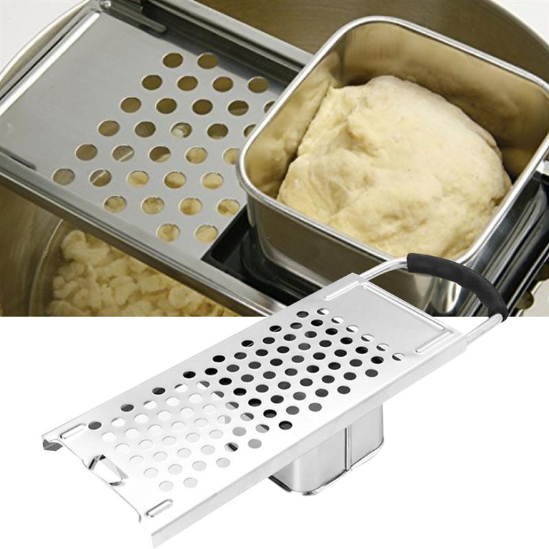 1Pc Stainless Steel Noodle Maker Manual Noodle Machine (Silver Black)