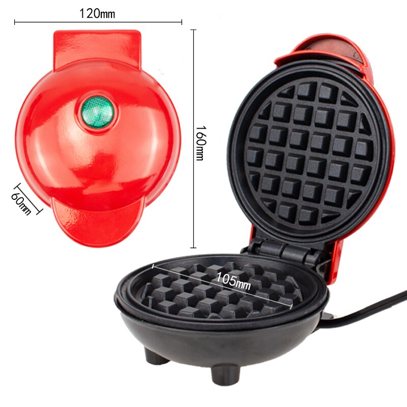 Mini sähköinen vohvelivalmistaja kupla munakakku uuni aamiainen vohvelikone munakakku uunipannu eggette -kone