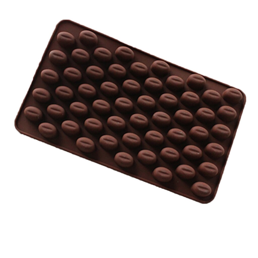 Moule à Chocolat Silicone En Forme De Grains De Café - 7 Cavités - Flexible Et Passe Au Lave-vaisselle