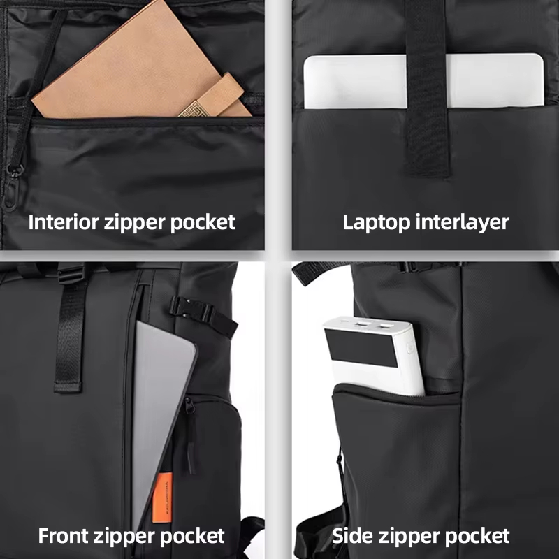 Bolsas de viagem masculinas e femininas, mochilas portáteis para notebook de 15,6 polegadas, bolsas impermeáveis para acampamento ao ar livre, pesca, caminhadas