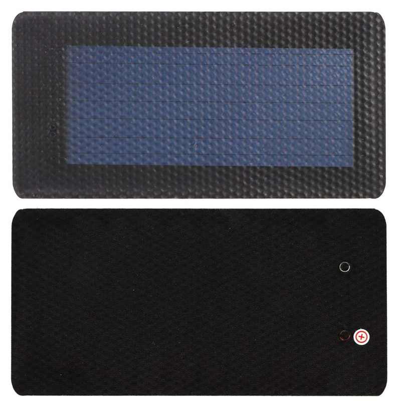 Panel Solar de silicio amorfo, 12x6cm, 2V, 0,3 W, película fina Solar, Flexible, dispositivos de baja potencia de celda pequeña