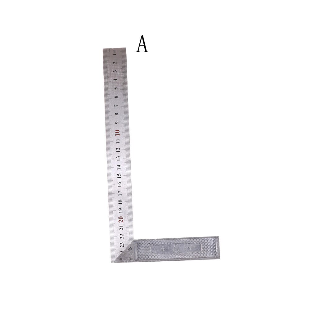 4 Sizes Metal Steel Engineers Try Square Set Wood Measuring Tool Right Angle Ruler 90 Degrees Measurement Instruments: A