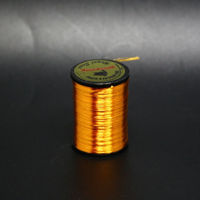 Royal Sissi-Hilo de neón para atar moscas, 10 colores opcionales, hilo para atar moscas resaltadas 300D, material para atar patrones de salmón y lubina: ginger jelly