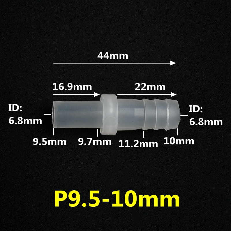 3-200 sztuk płaskie 9.5 ~ 20mm do 8 ~ 10mm PP złącza Fish Tank złączki do węży rura akwariowa stawy ogrodowe złącza wodne: Złota / 3/16''