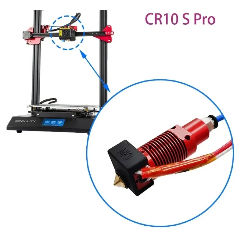Creality CR-10S/Pro CR-10 MAX CR-10S pro V2 Upgrade-Hotend-Kit – verschleißfeste Messing-Düse mit 0,4 mm Durchmesser für 3D-Drucker