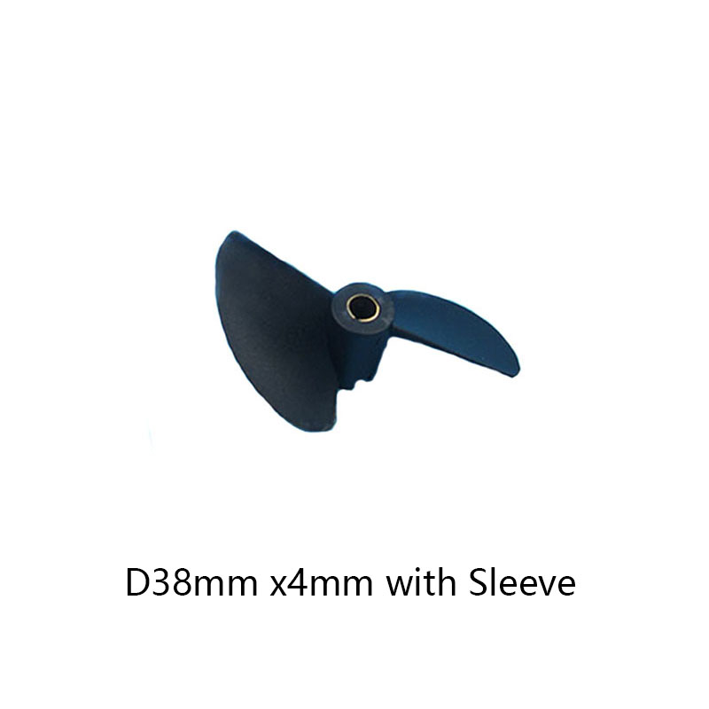 Hélice marina de dos aspas Rc, paleta de nailon P40 * D27 30 32 35 38 40 45 47mm, hélices de 3,17mm, 4mm de paso para piezas de barcos RC DIY