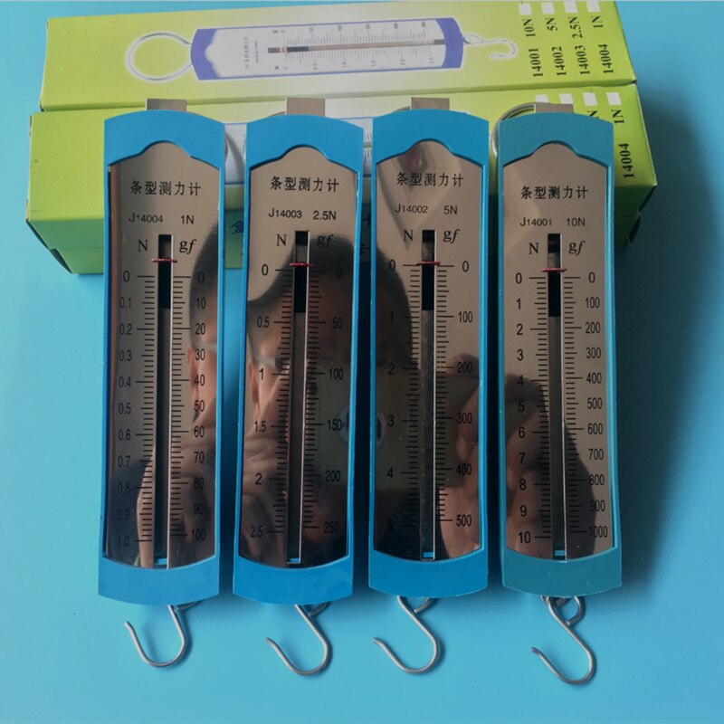 1N 2.5N 5N 10N Newton Meter / Force Gauge Bar Doos Lente Rollenbank Balans Natuurkunde Mechanica Onderwijs Experimenten Instrument