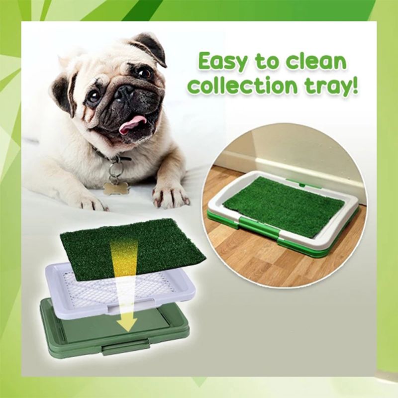 Artificial Grass Bathroom Mat for Puppies and Small Pets- Portable Potty