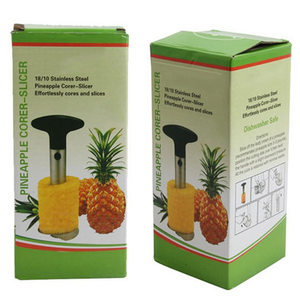Edelstahl Ananas Schäler Cutter Für Küche Messer Spirale Ananas Schneiden Maschine Für Küche Spielereien Zubehör