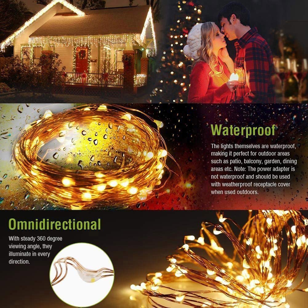 100/200 Led Solar Light Outdoor Waterdichte Solar String Lights Fairy Lamp 8 Modi Christmas Party Decor Tuin Licht