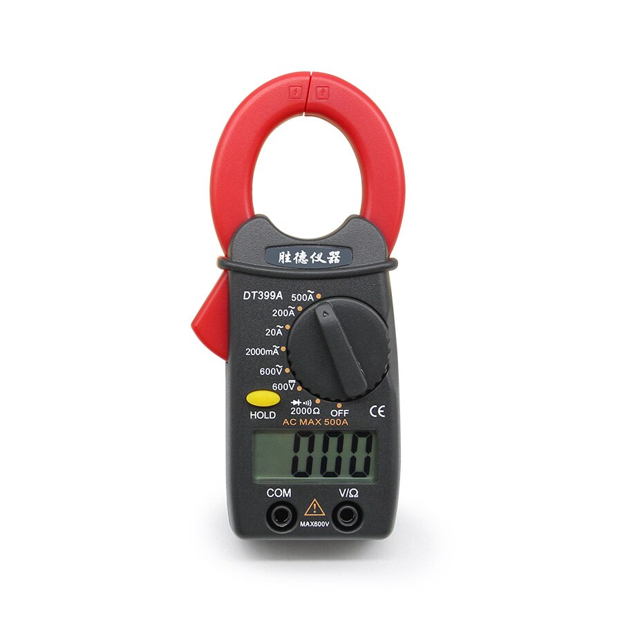 Digital Clamp Meter Mini Ammeter Clamp Multimeter Small Current Meter Voltage Current Resistance Tester