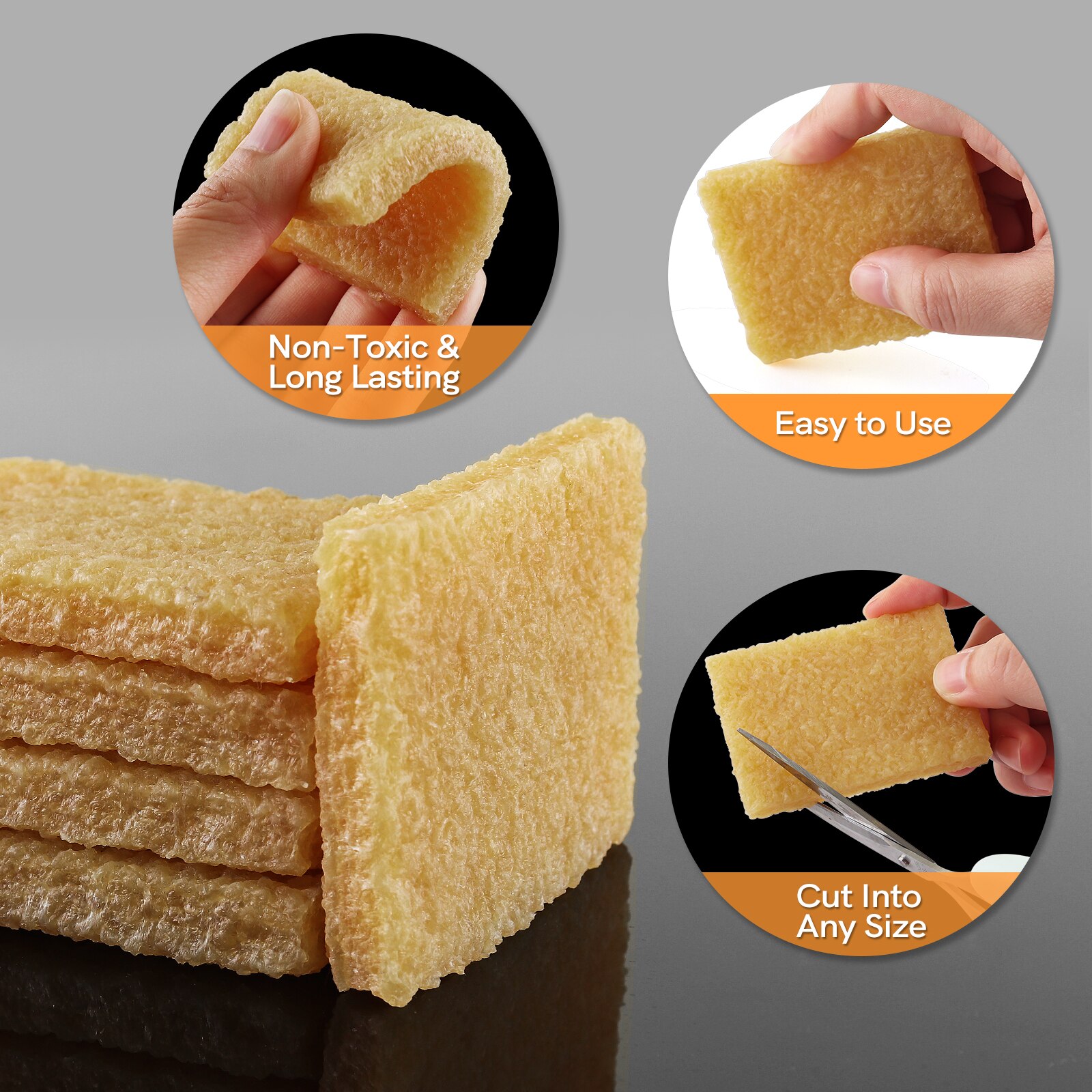 Borrador de residuos y adhesivo de goma duradero, cinta adhesiva de sobras para manualidades de papel, eliminador de adhesivo, borrador de limpieza, 2 uds.