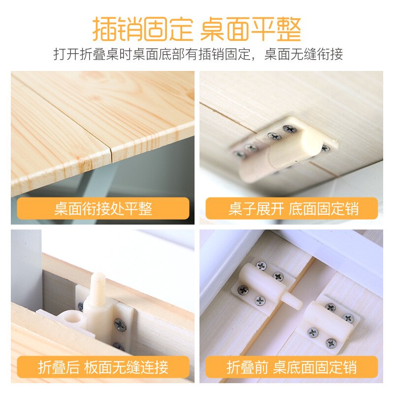 Household Folding Square Table Outdoor Foldable Portable Stall Table Materials Without Installation