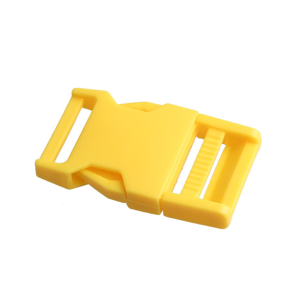 Mochila desmontable interna arqueada de plástico con hebilla de cinturón, accesorios de viaje, bolsa deportiva con hebilla, 25mm, 5 uds.: yellow