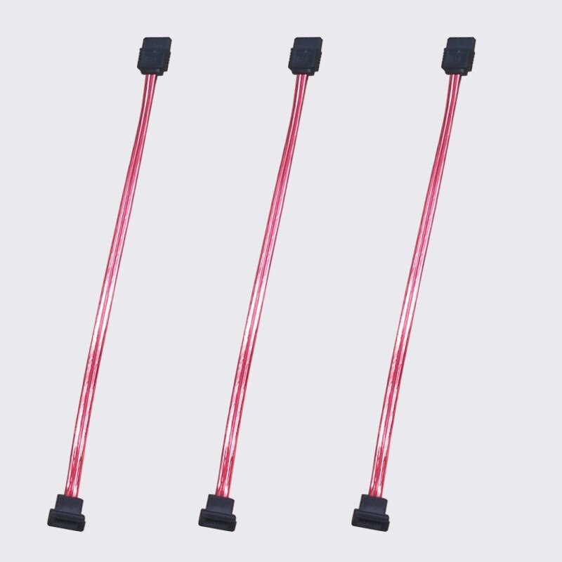 ANPWOO 8P SATA Data Cable, Transparent Red, Special Internal Wire for Security Monitoring Line Equipment